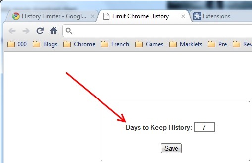 google chrome расширение History Limiter ограничение истории по времени