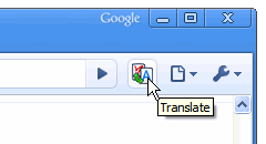 Google Chrome, расширение Google Translate, быстрый доступ к окну загрузки