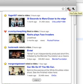 Google Chrome расширение YouTube Feed
