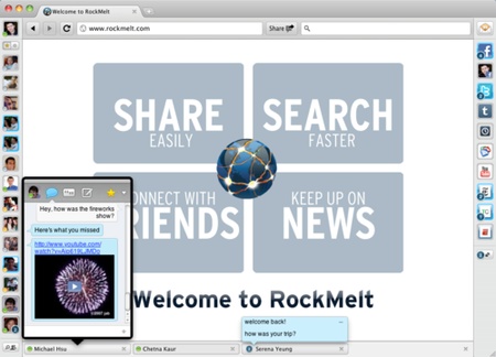 RockMelt Beta 2 New Chat
