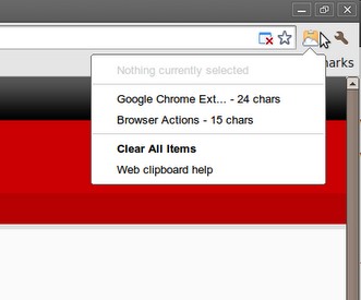 Google Chrome расширение Web Clipboard для Google Docs